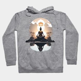 Meditation Under a Clear Lake Hoodie